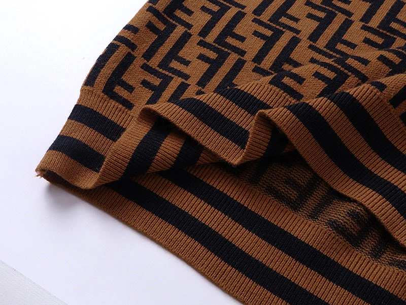 Jacquard-knit cashmere sweatshirt