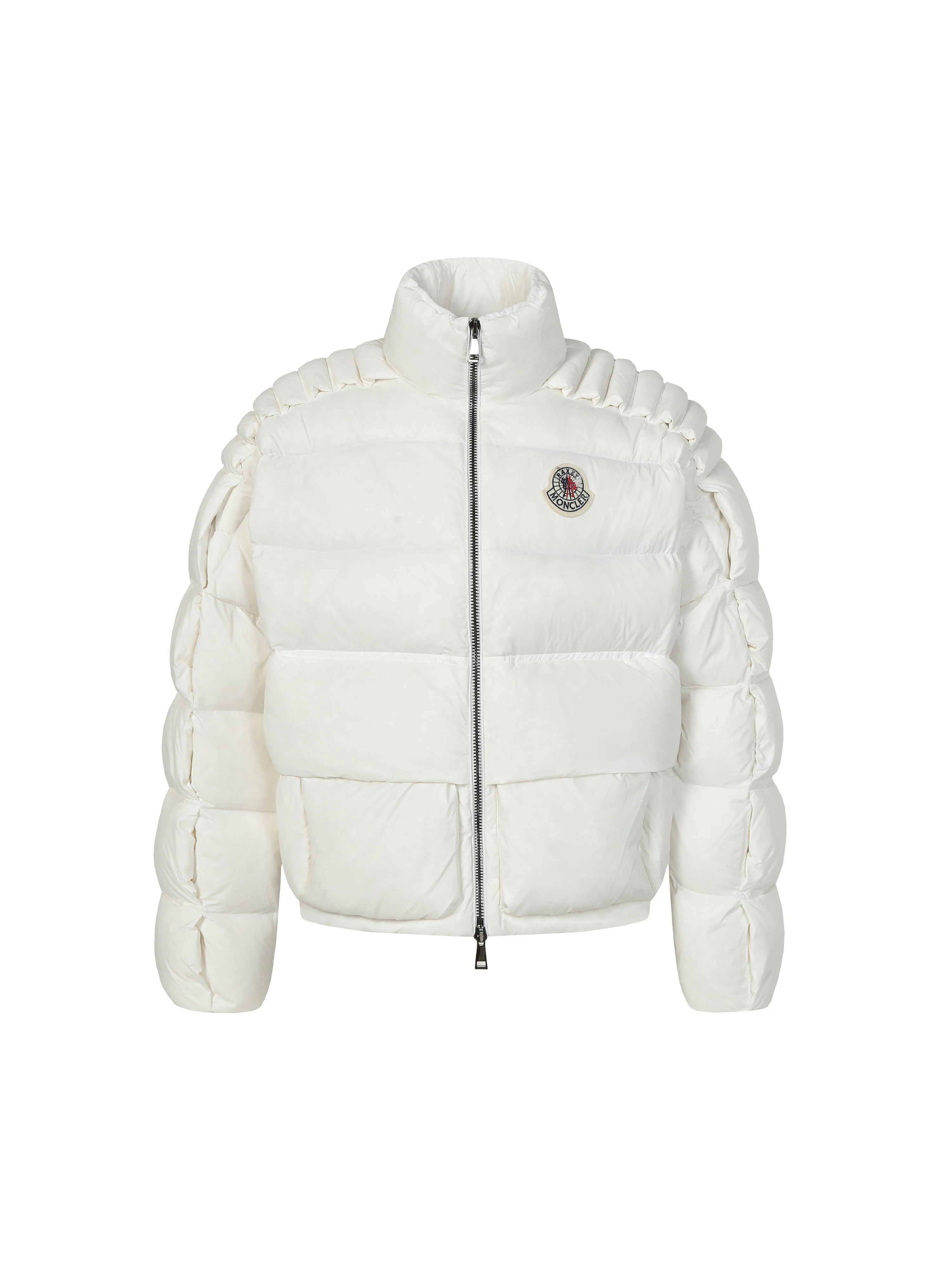 3D Quilted Zipper Down Jacket