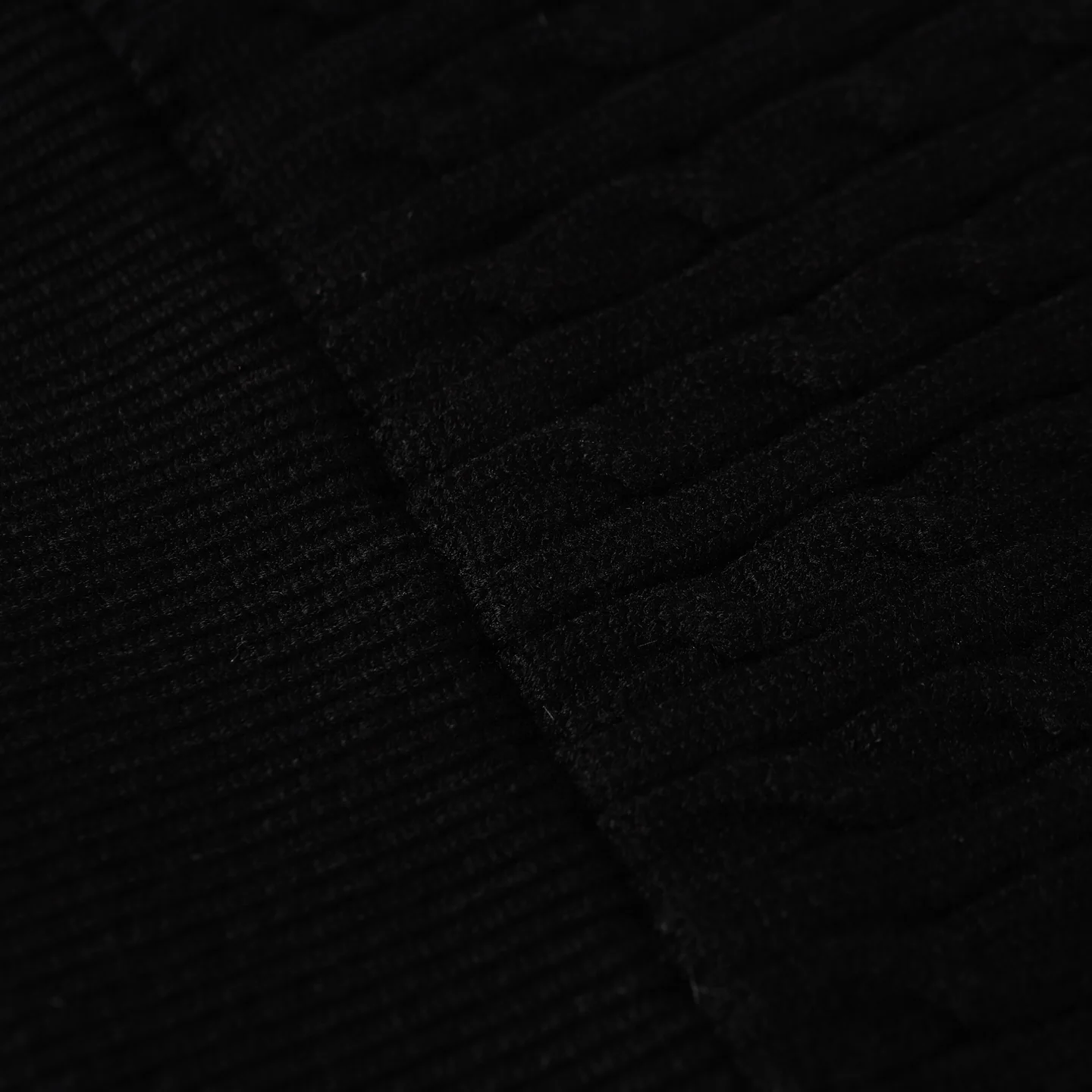 Wool knit down stand collar jacket