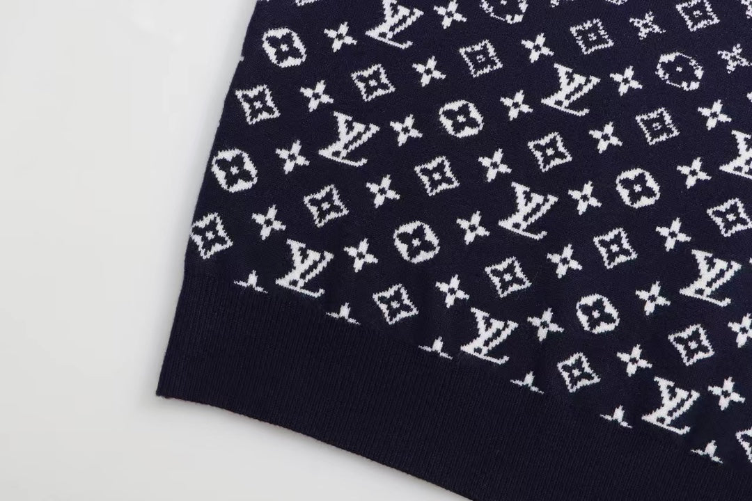 Jacquard gradient cashmere sweatshirt