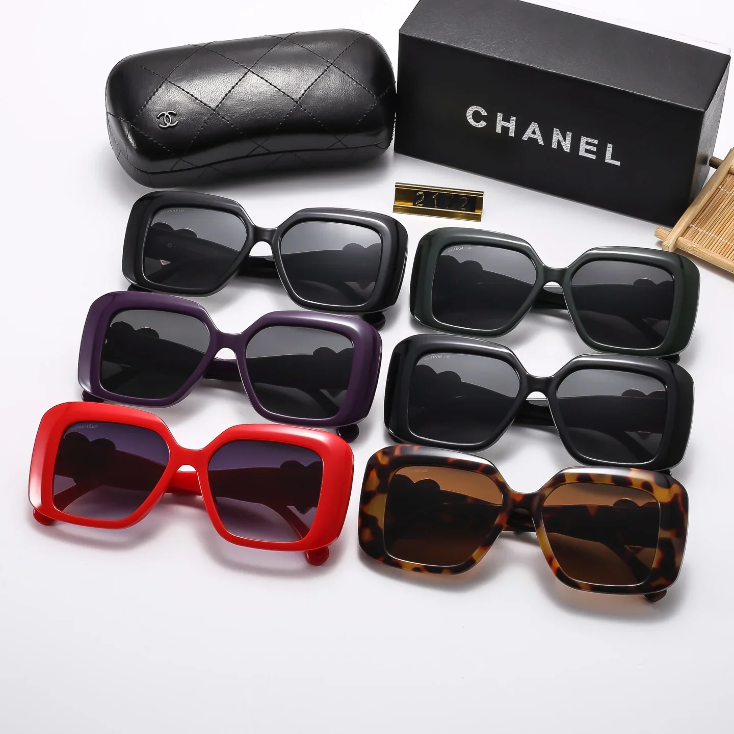 6 Colors Square Frame HD Lens Sunglasses  2172
