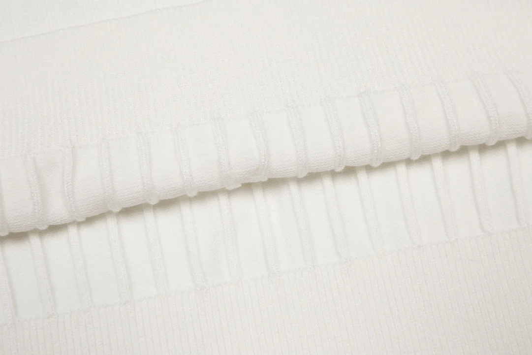 Knitted lapel cashmere sweatshirt