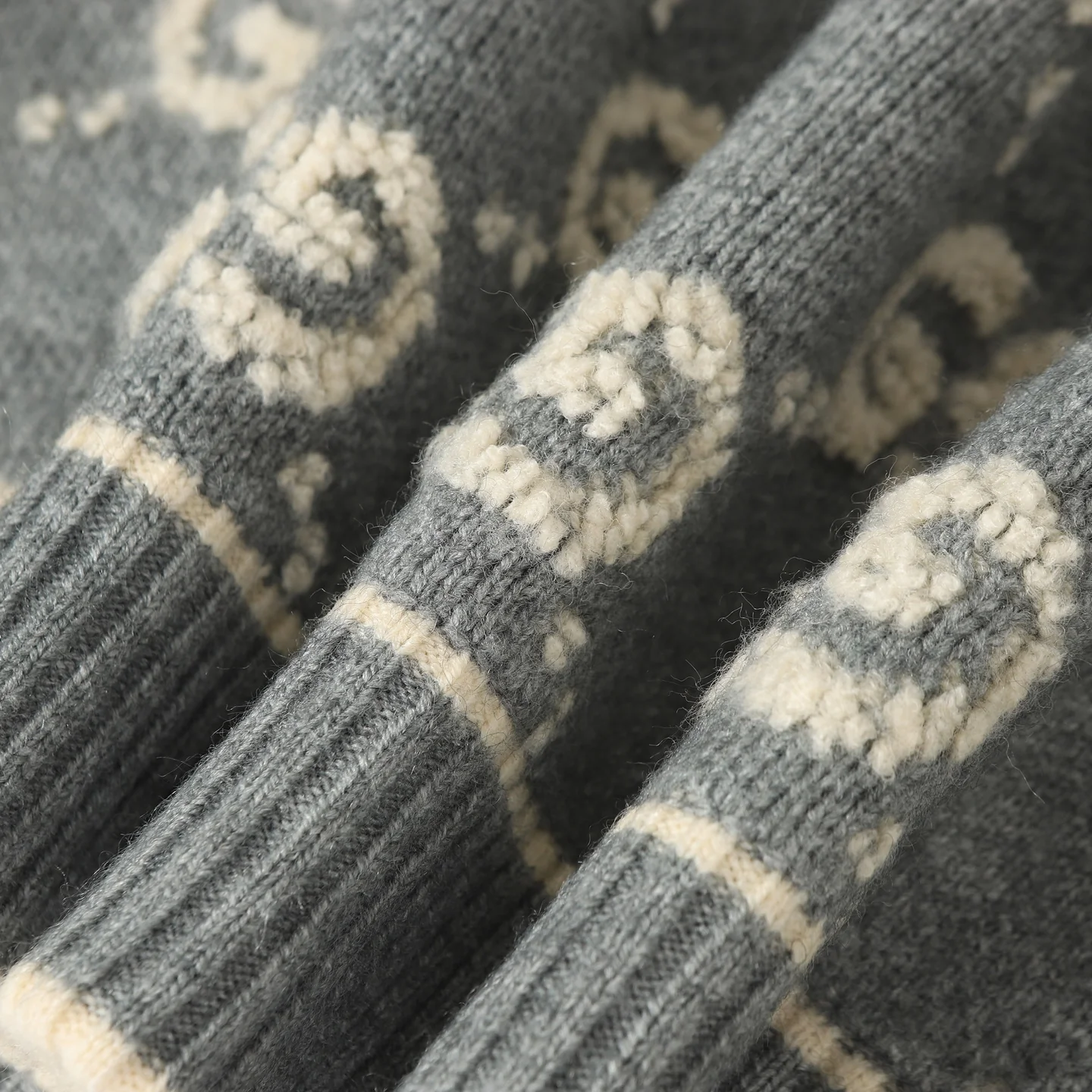 jacquard knit cardigan sweater