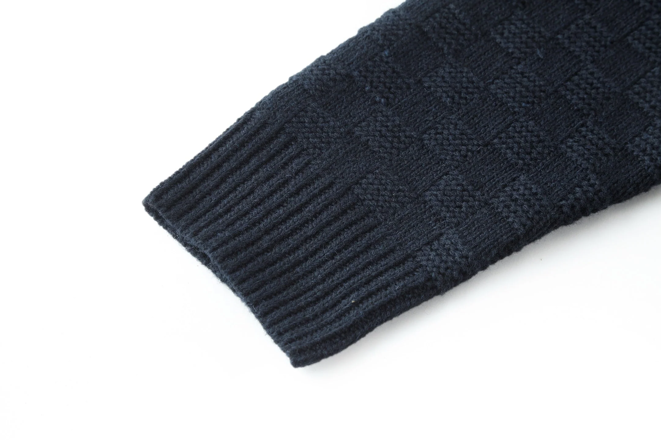 Checkerboard Turtleneck Sweater