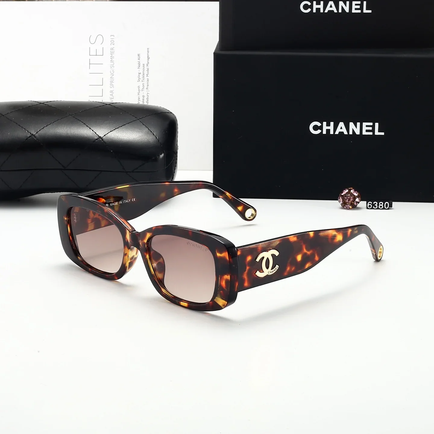 4 colors new women's UV protection sunglasses  6380