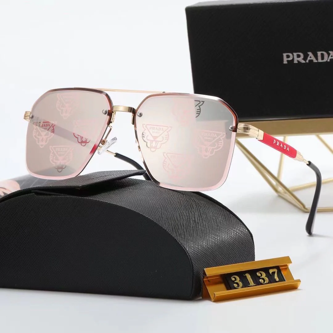 Hot new metal frame square lens sunglasses