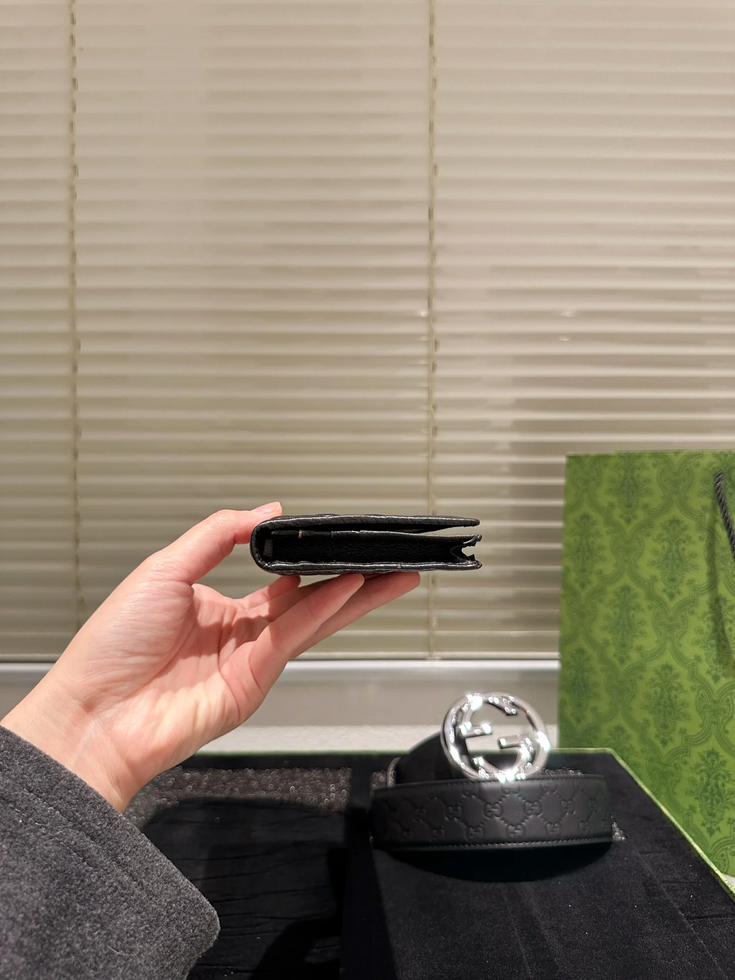 Men's Embossed Wallet + Belt Gift Box