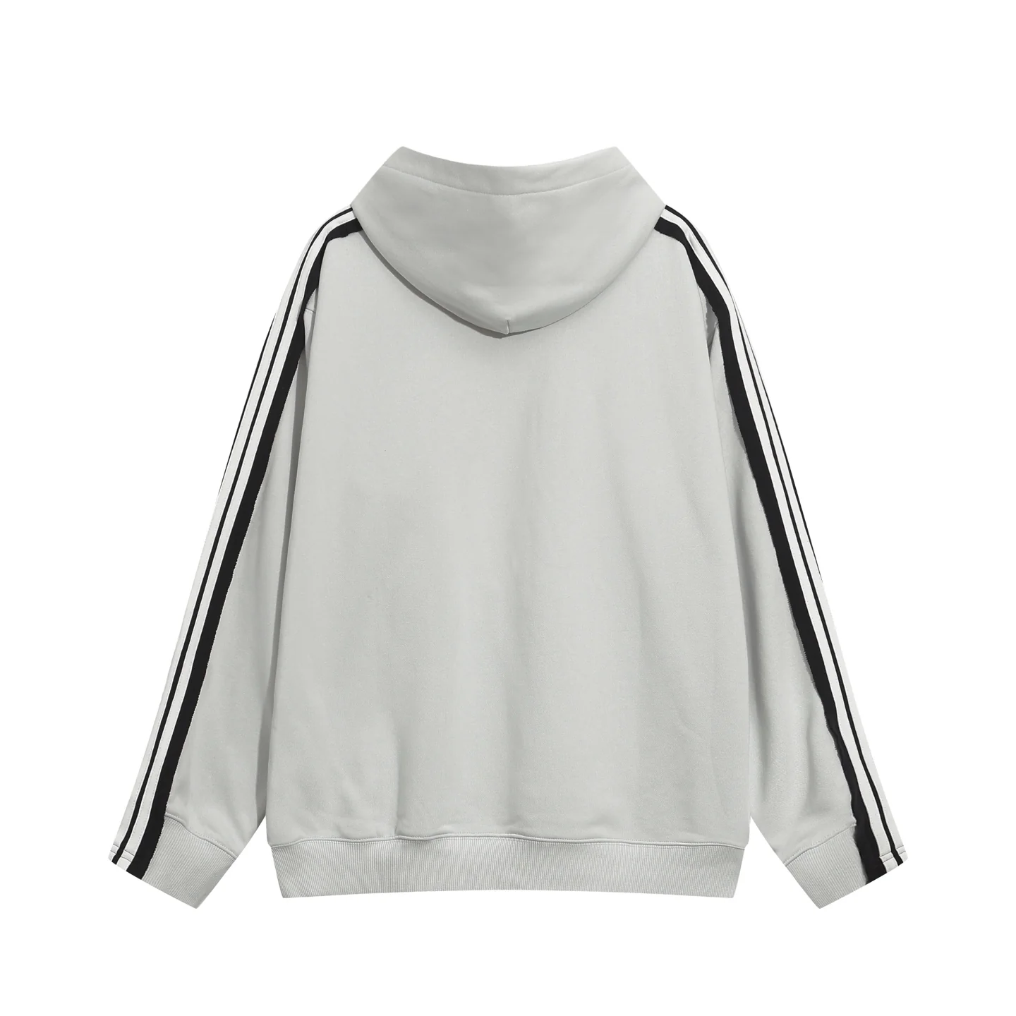 Embroidered cotton hooded sweatshirt