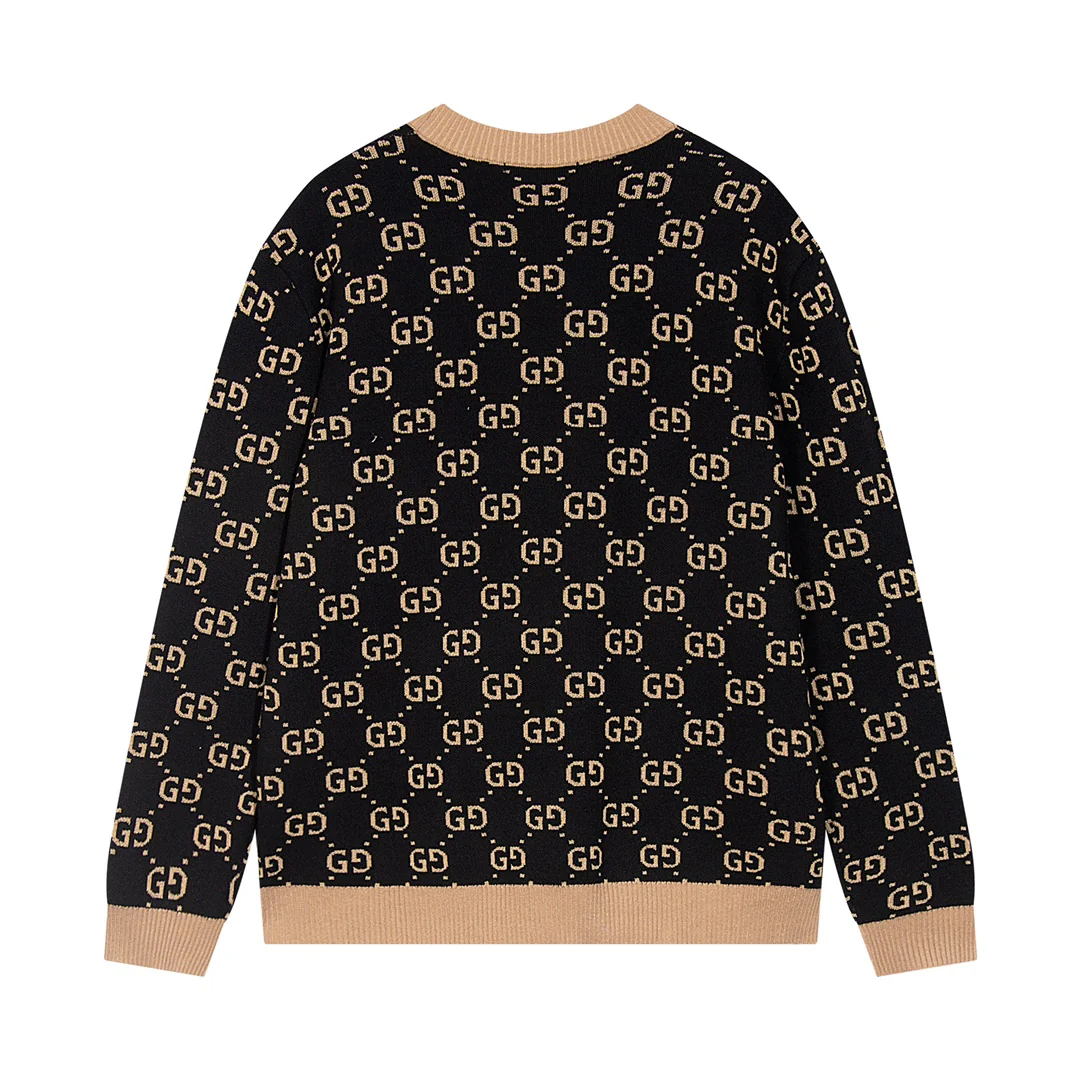 Jacquard cashmere sweater cardigan