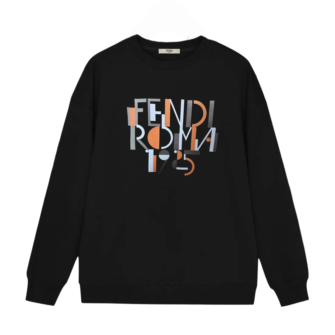 Color-blocked letters sweatshirt