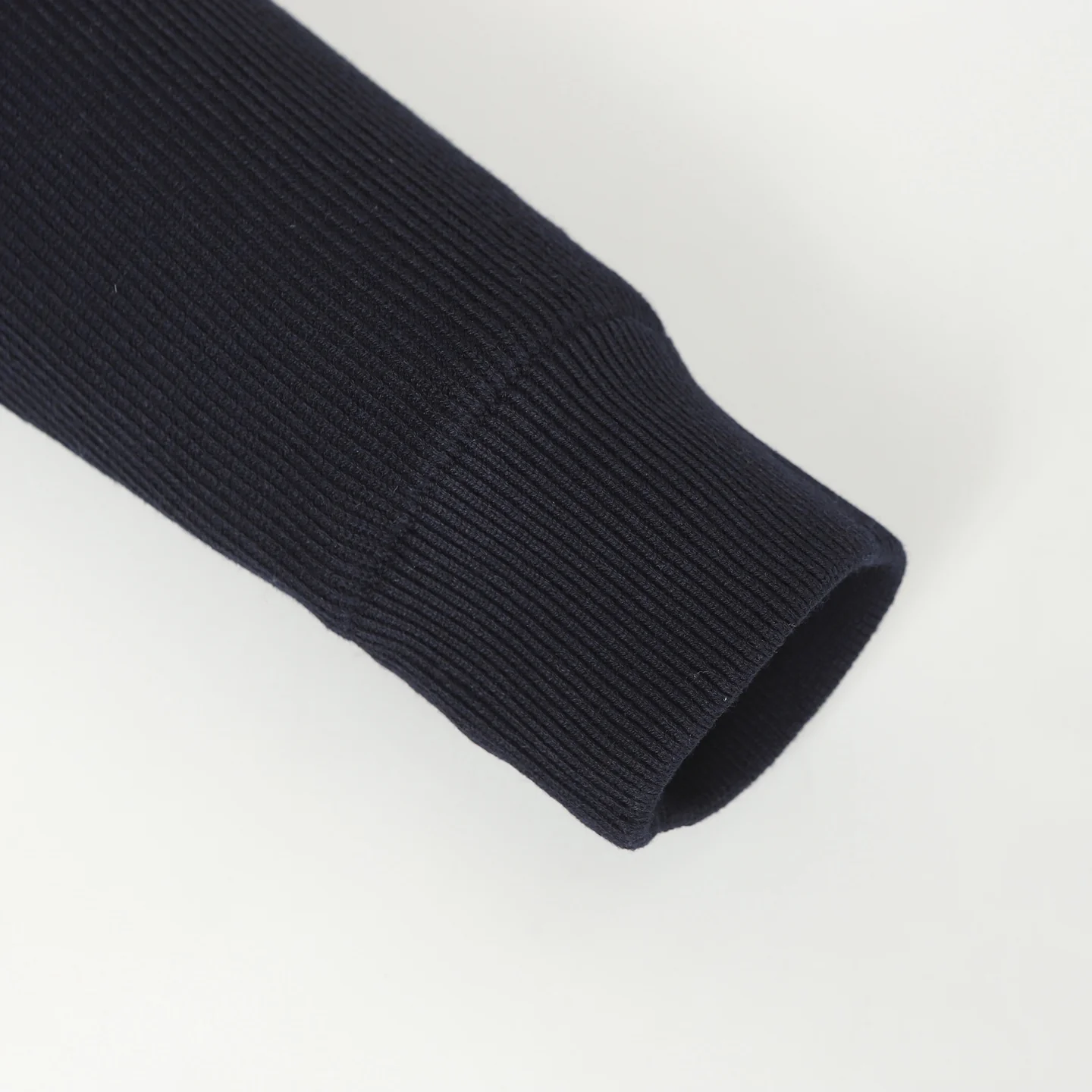 Wool Zip-Up Knit Down Hooded Jacket