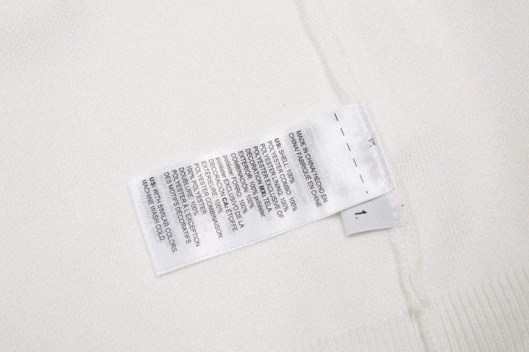 Knitted embroidered cashmere sweatshirt