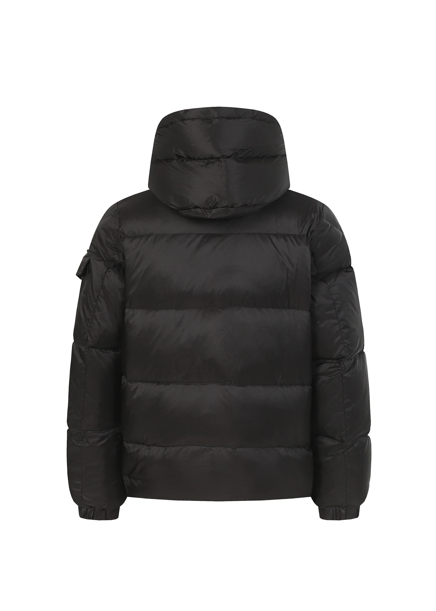 Pocket down hooded jacket