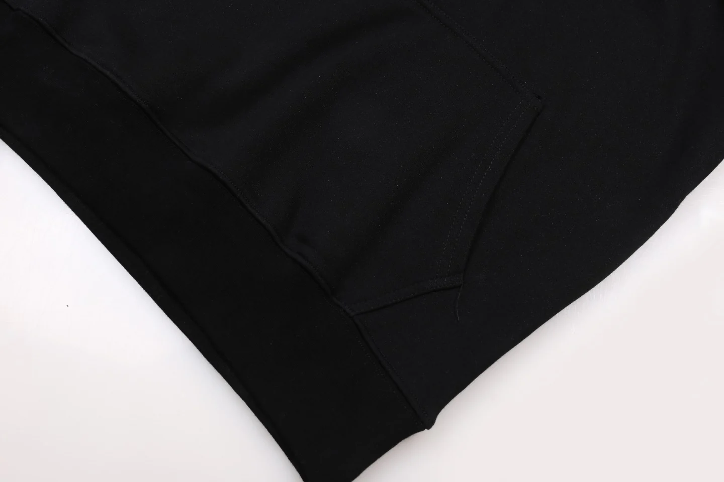 Embroidered cotton hooded sweatshirt