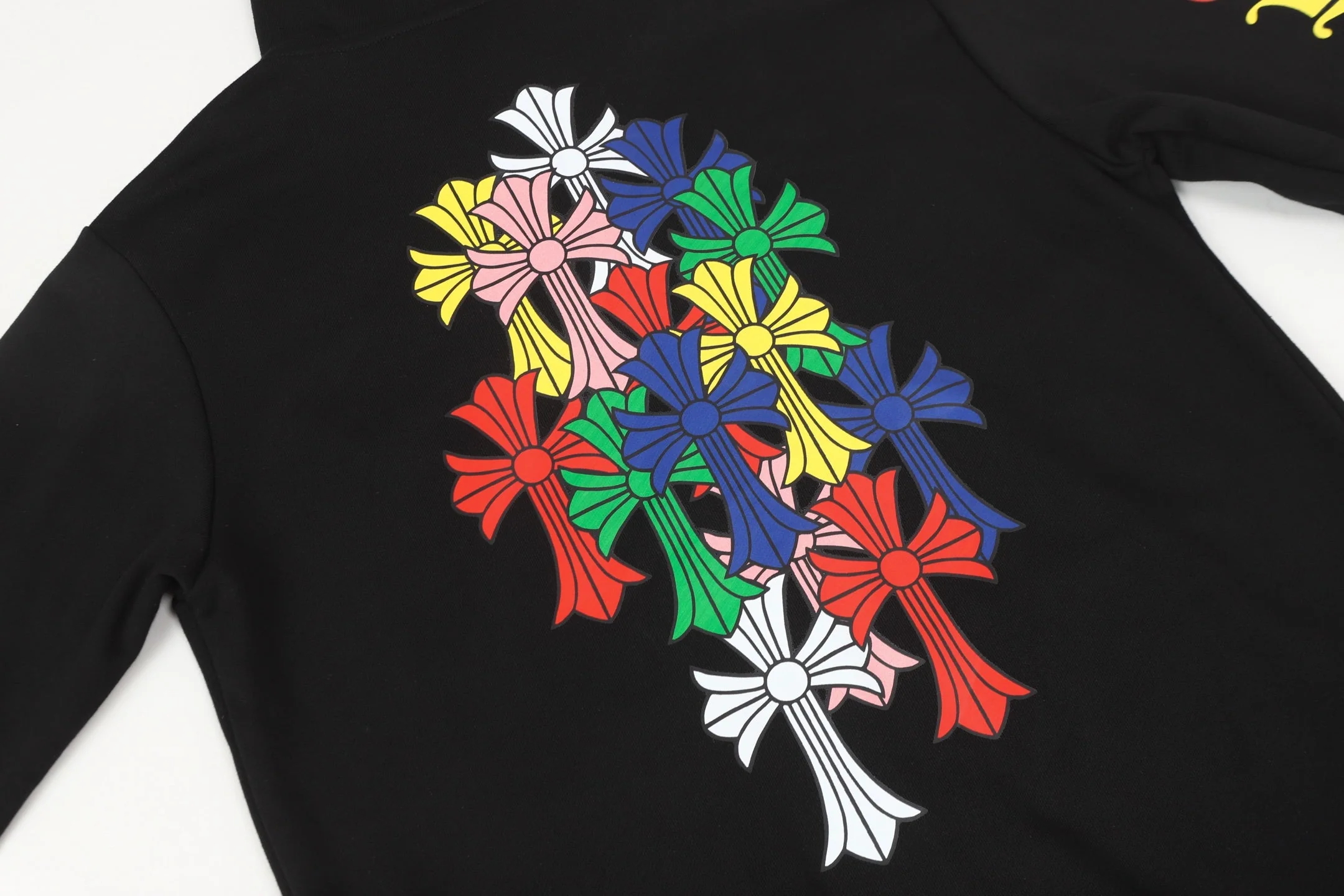 Colorful printed zip-up sweatshirt