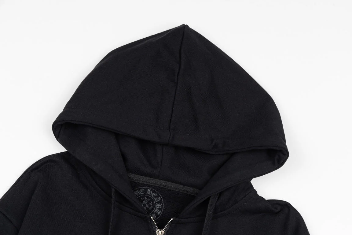 Printed Zippered Sweatshirt Jacket