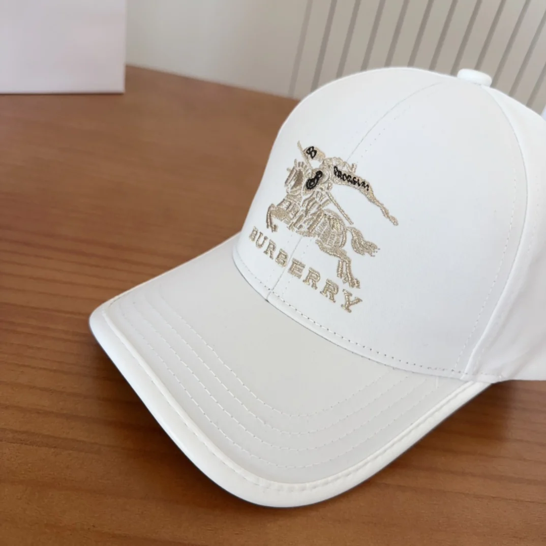 Embroidered plaid baseball cap