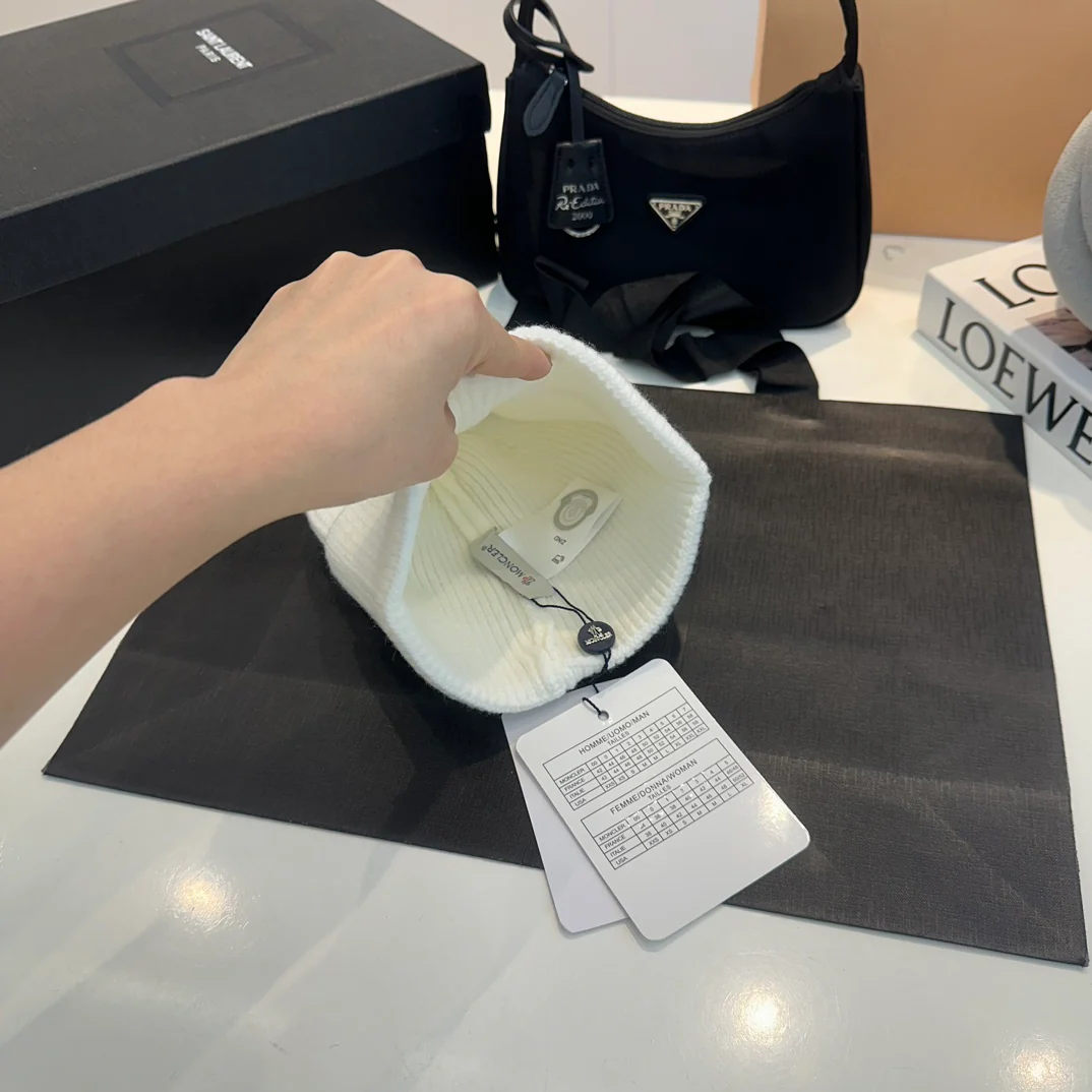 Embroidery Cashmere Knitted  Beanie