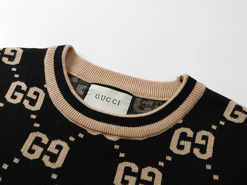 Jacquard-knit cashmere sweatshirt