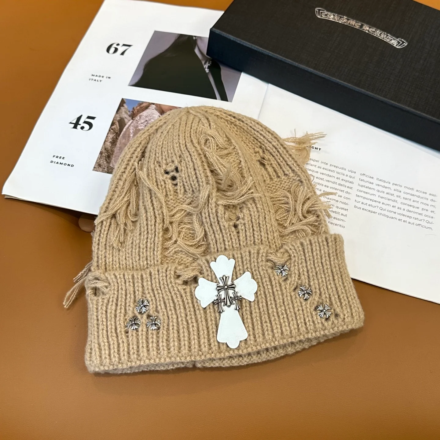 Metal Monogram Cashmere Beanie