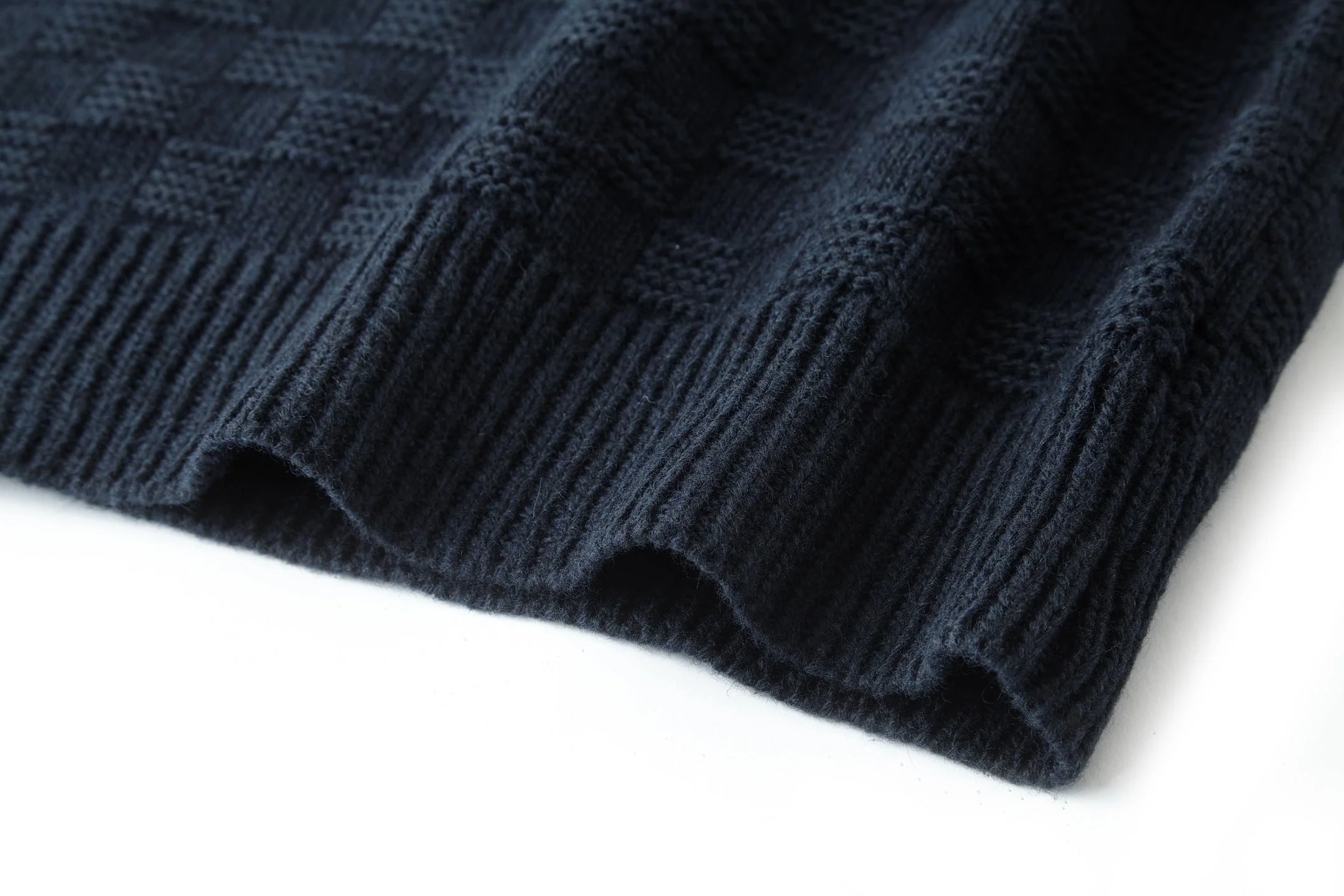 Checkerboard Turtleneck Sweater