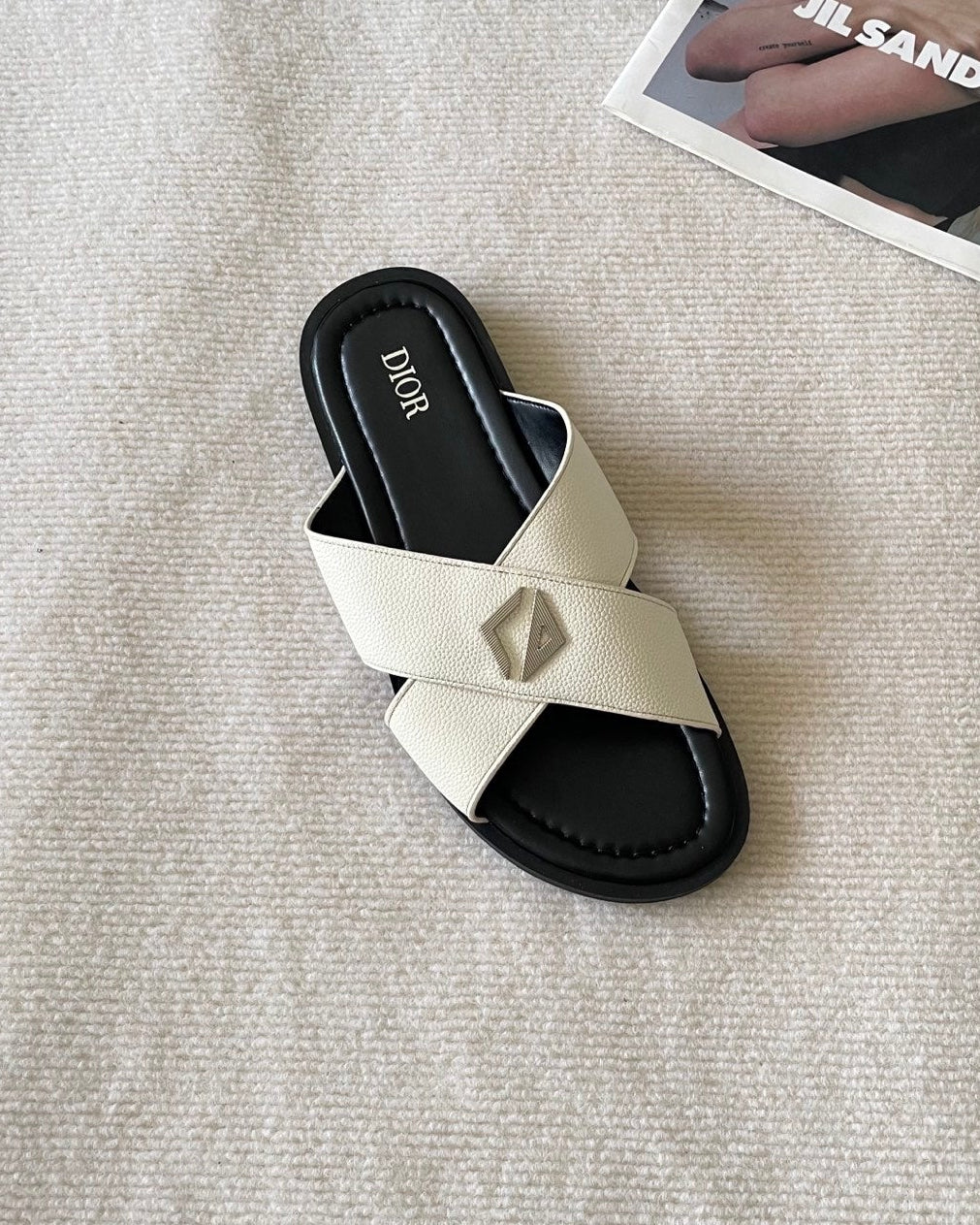 Men's canvas cross slippers