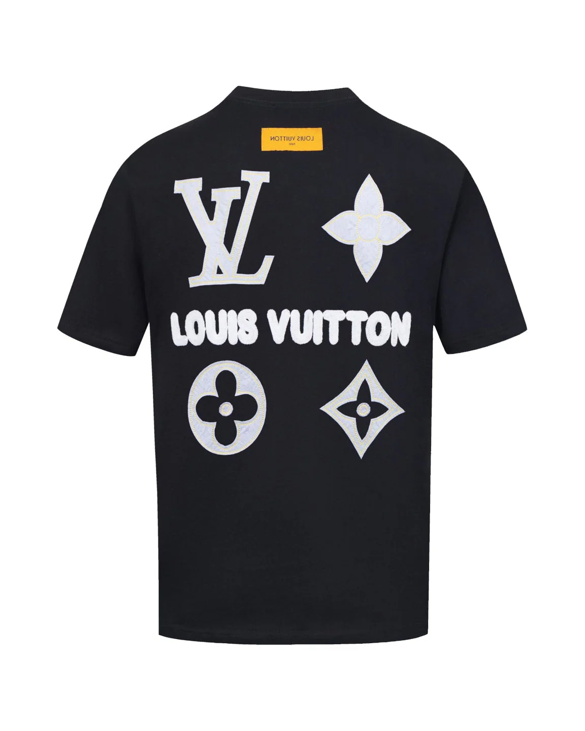 Double-sided embroidered cotton T-shirt