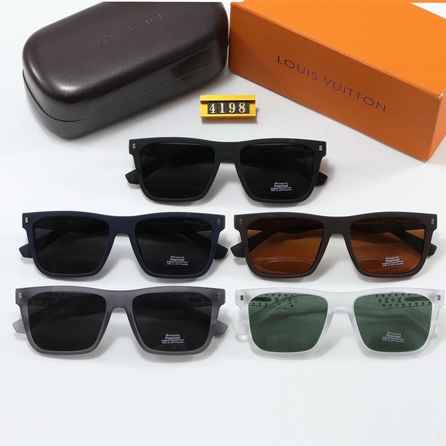 5 colors full thick frame sunglasses 4198