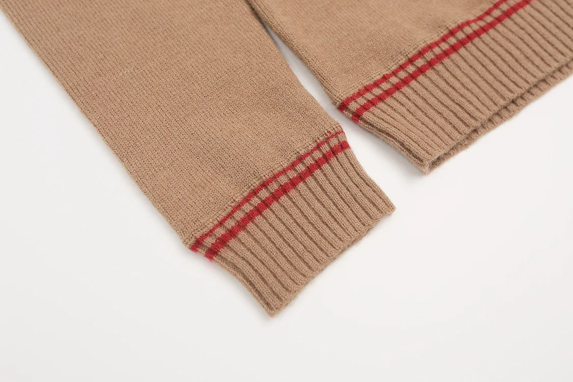 Jacquard Knitted Cashmere Sweater