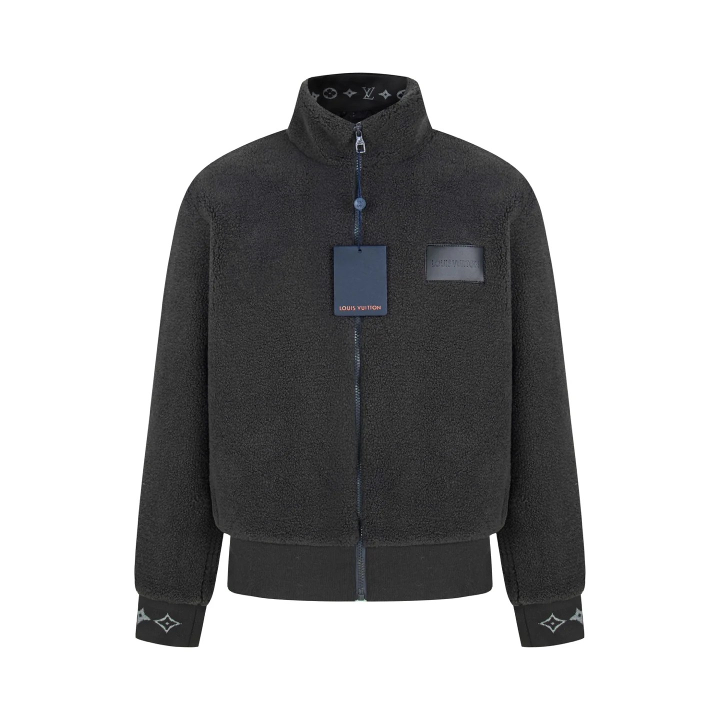 Lambskin jacquard jacket