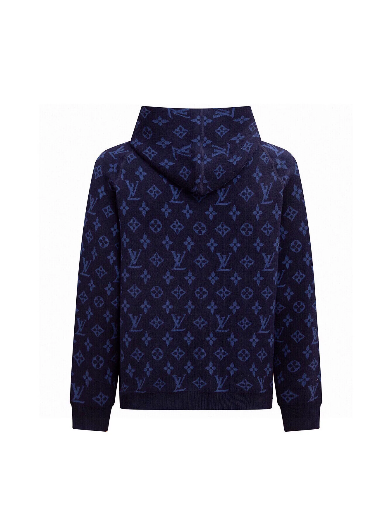 Double-faced cashmere knitted sweatshirt