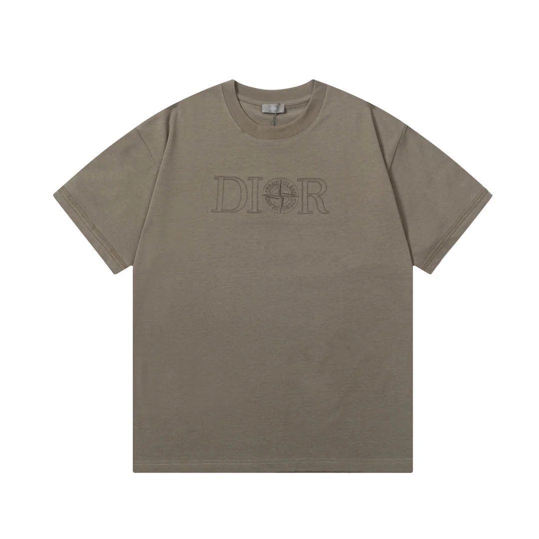 Embroidered cotton T-shirt