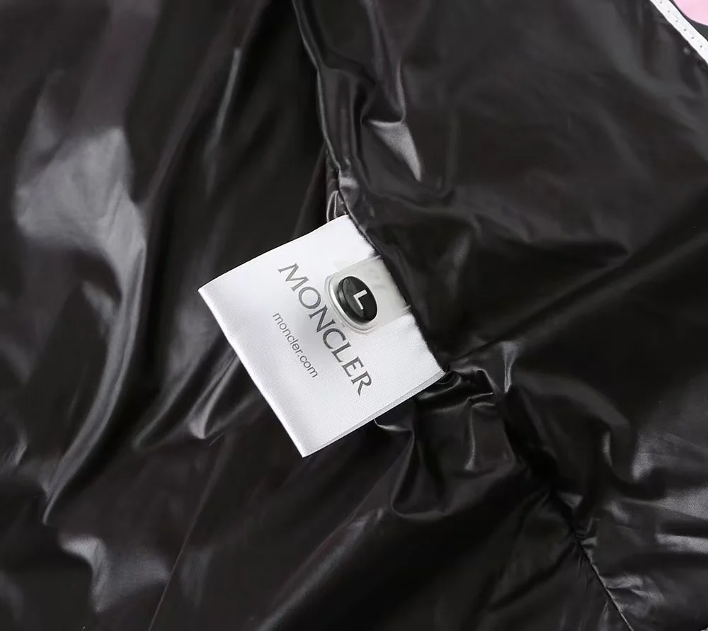 Embroidered hooded down vest