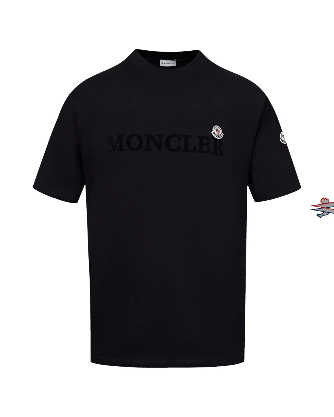 Fashion flocked cotton T-shirt