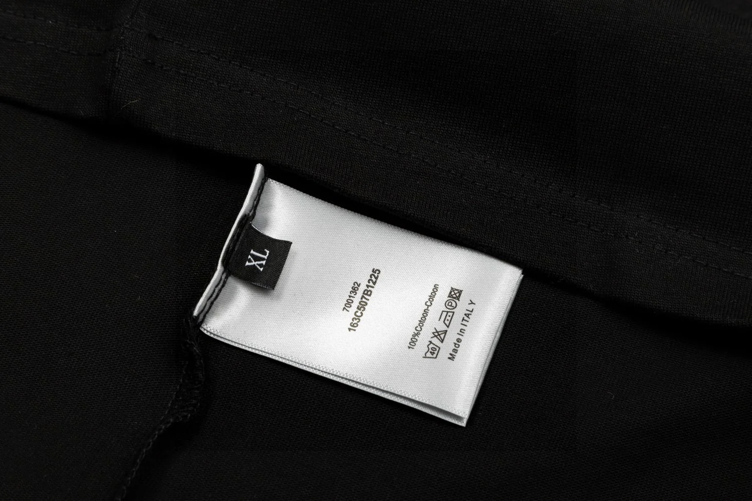 Crew neck printed cotton T-shirt