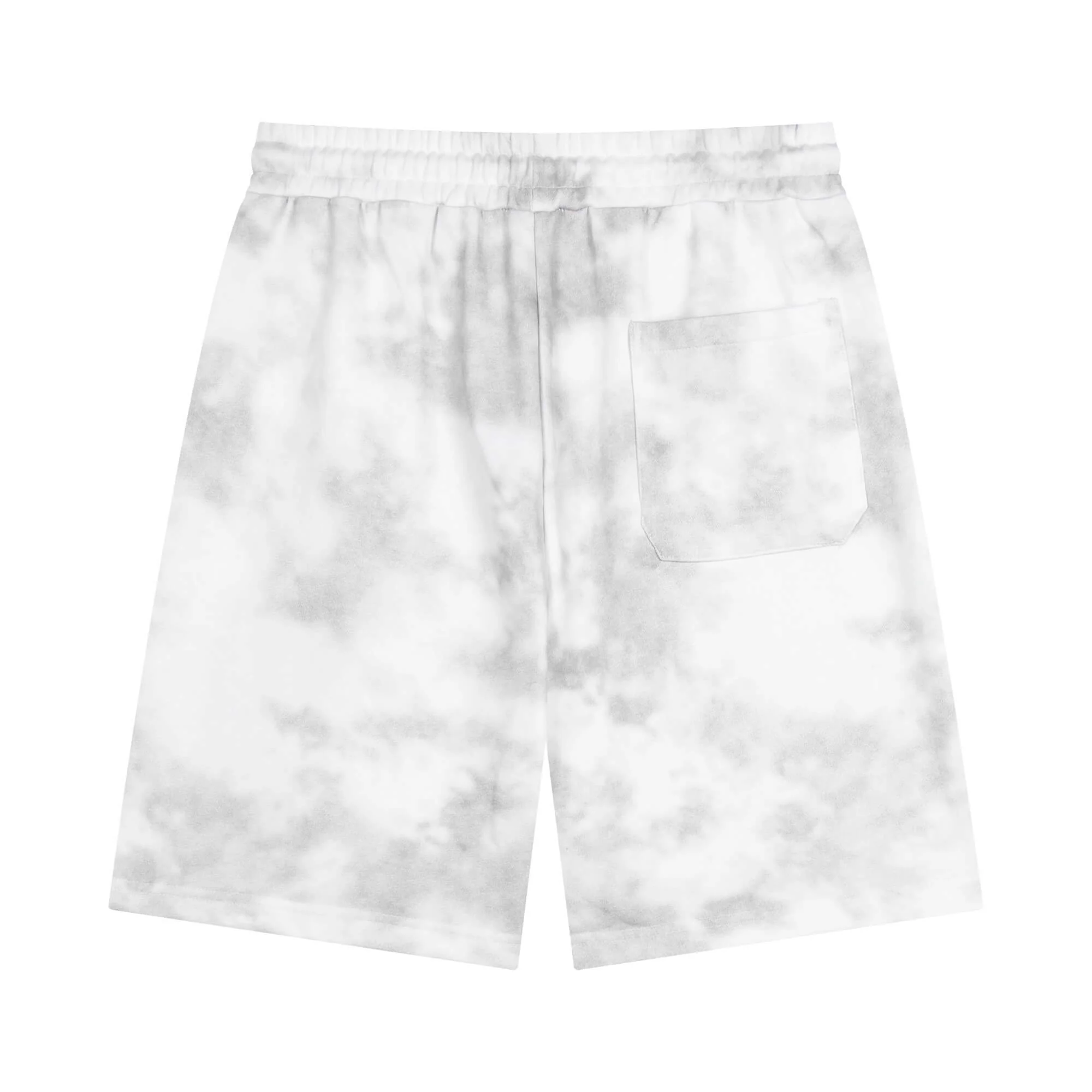 Rendered Classic Pattern Embroidery Shorts