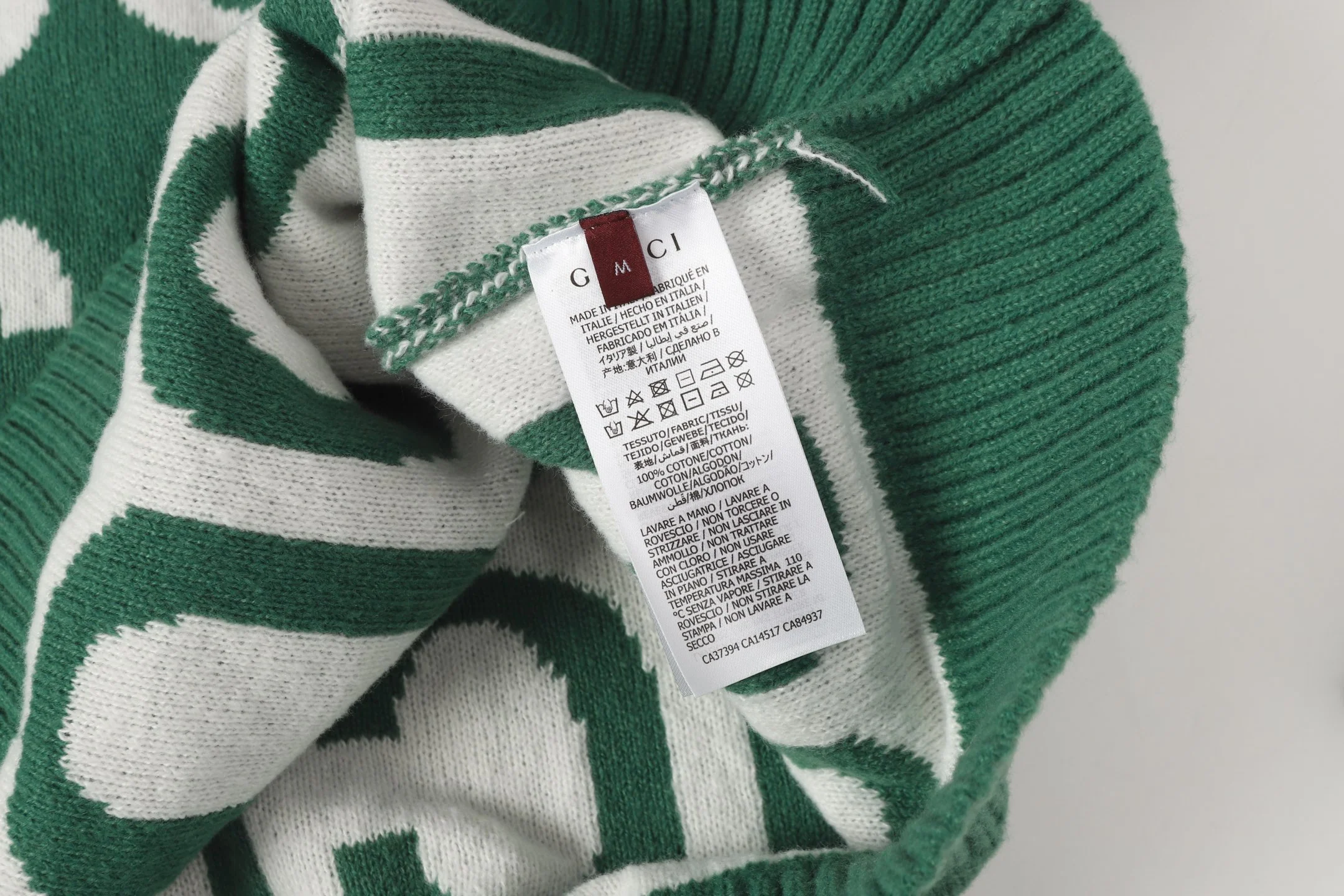 Jacquard-knit cashmere sweater