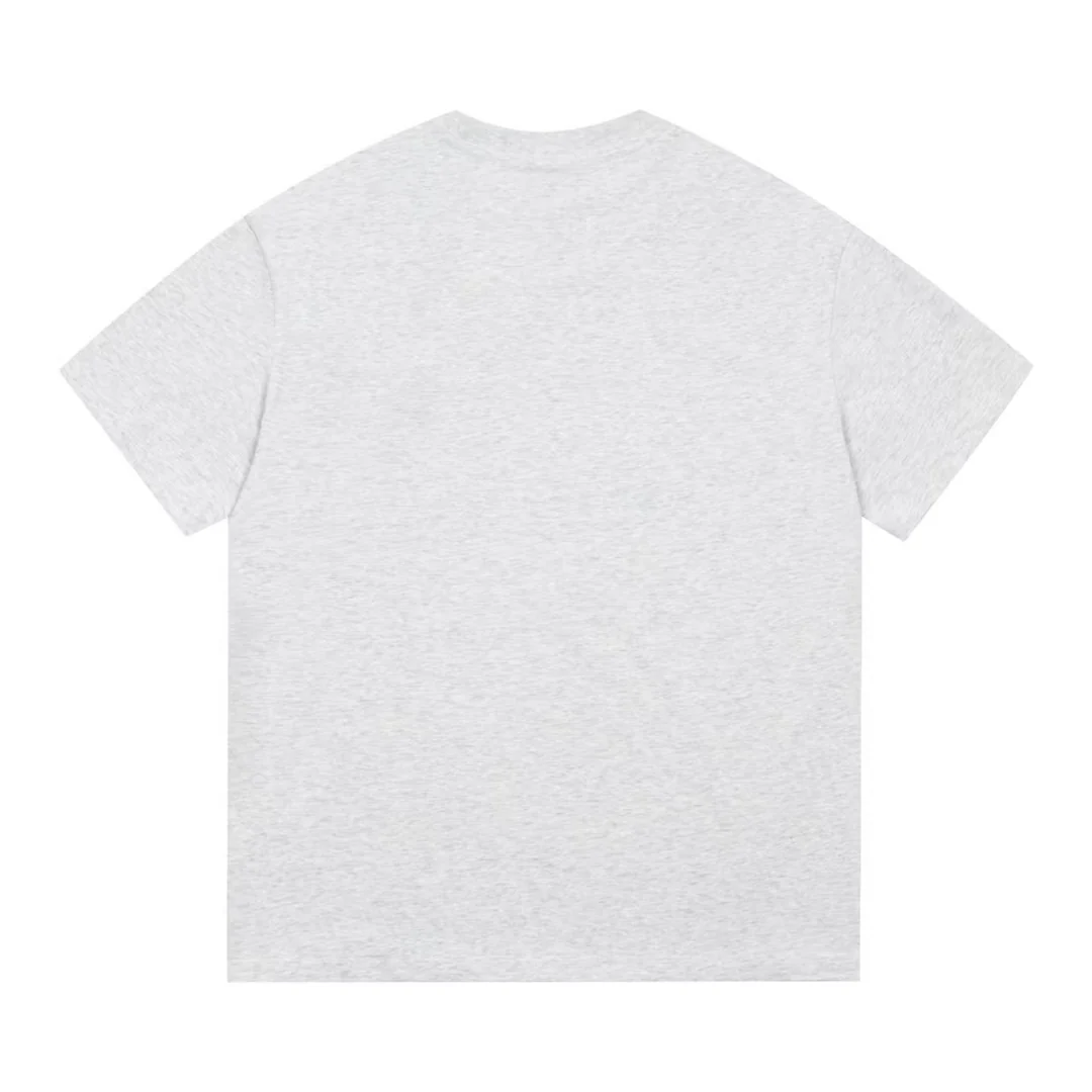 Simple embroidered cotton T-shirt