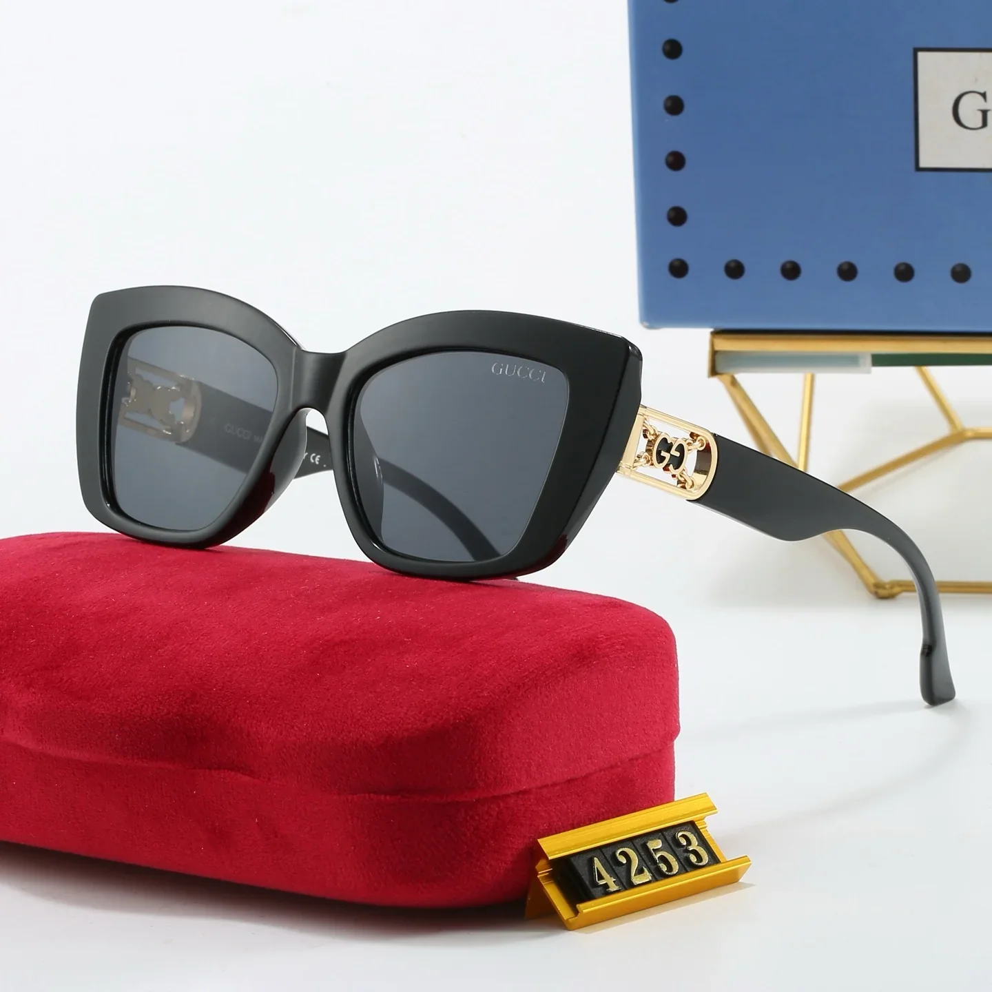 5 colors of new and popular sunglasses  4253