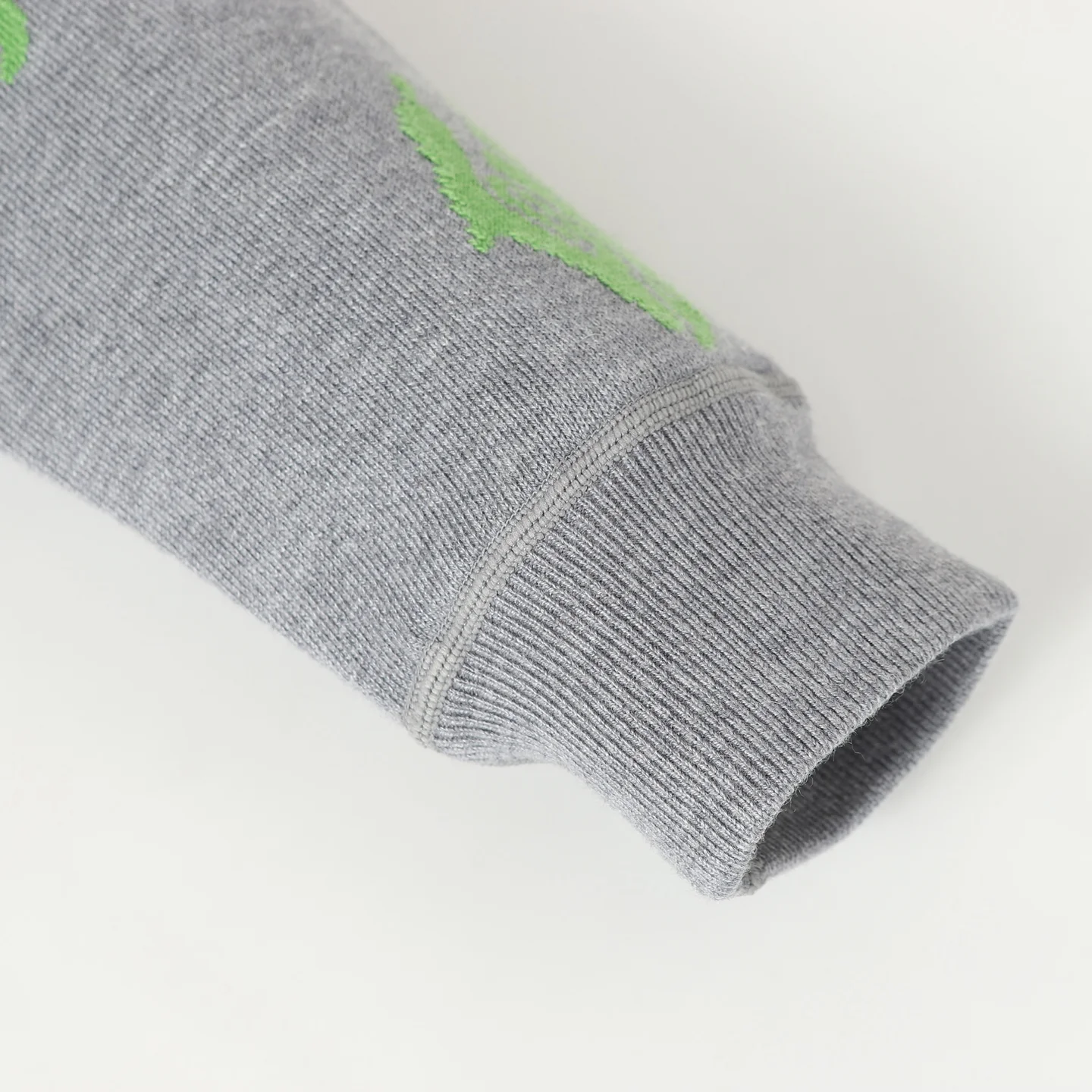 Double-faced jacquard hooded sweatshirt