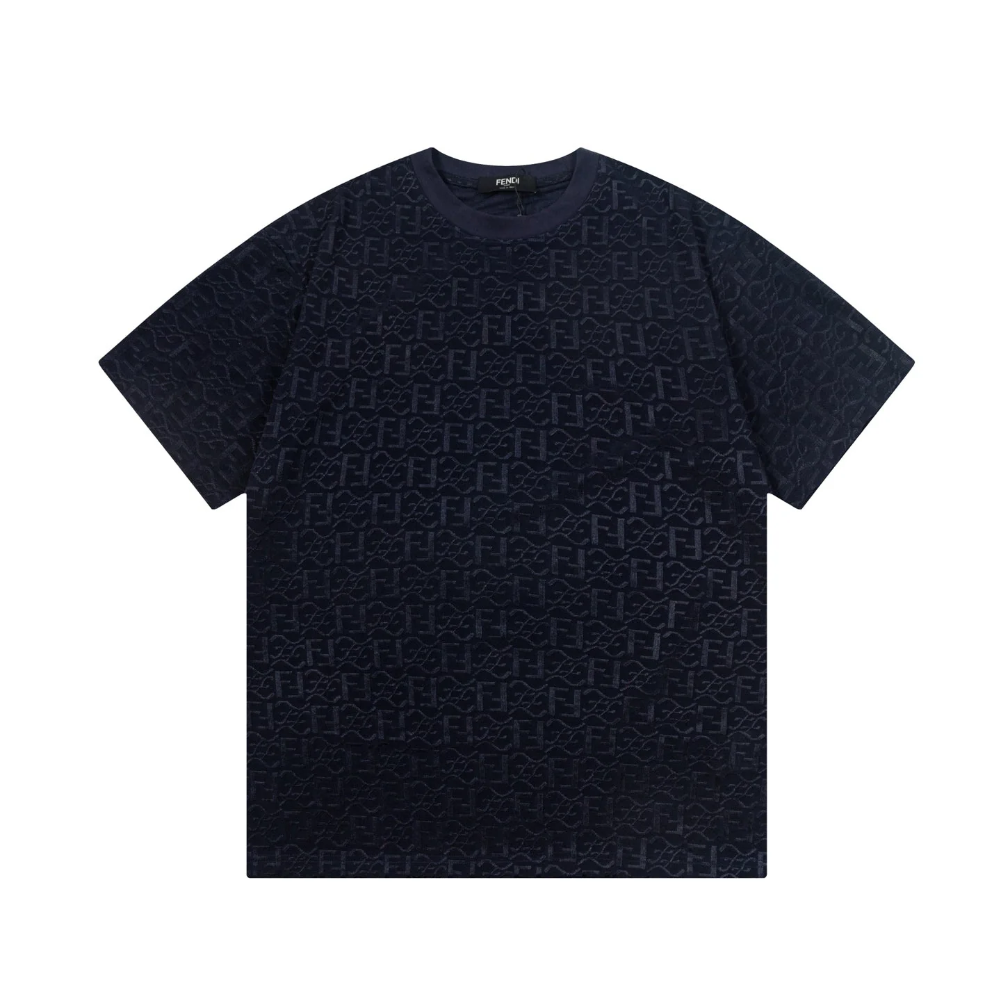 Ice silk jacquard cotton T-shirt
