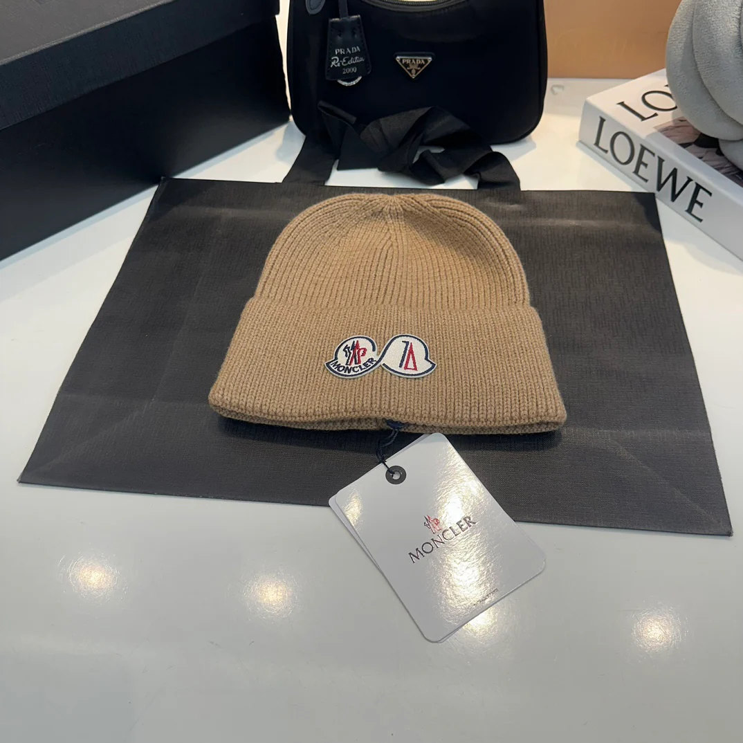 Embroidery Cashmere Knitted  Beanie