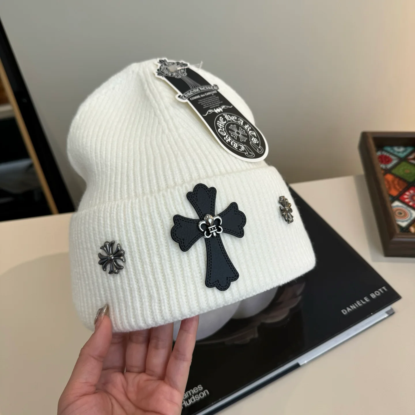 Metal Monogram Cashmere Knitted  Beanie