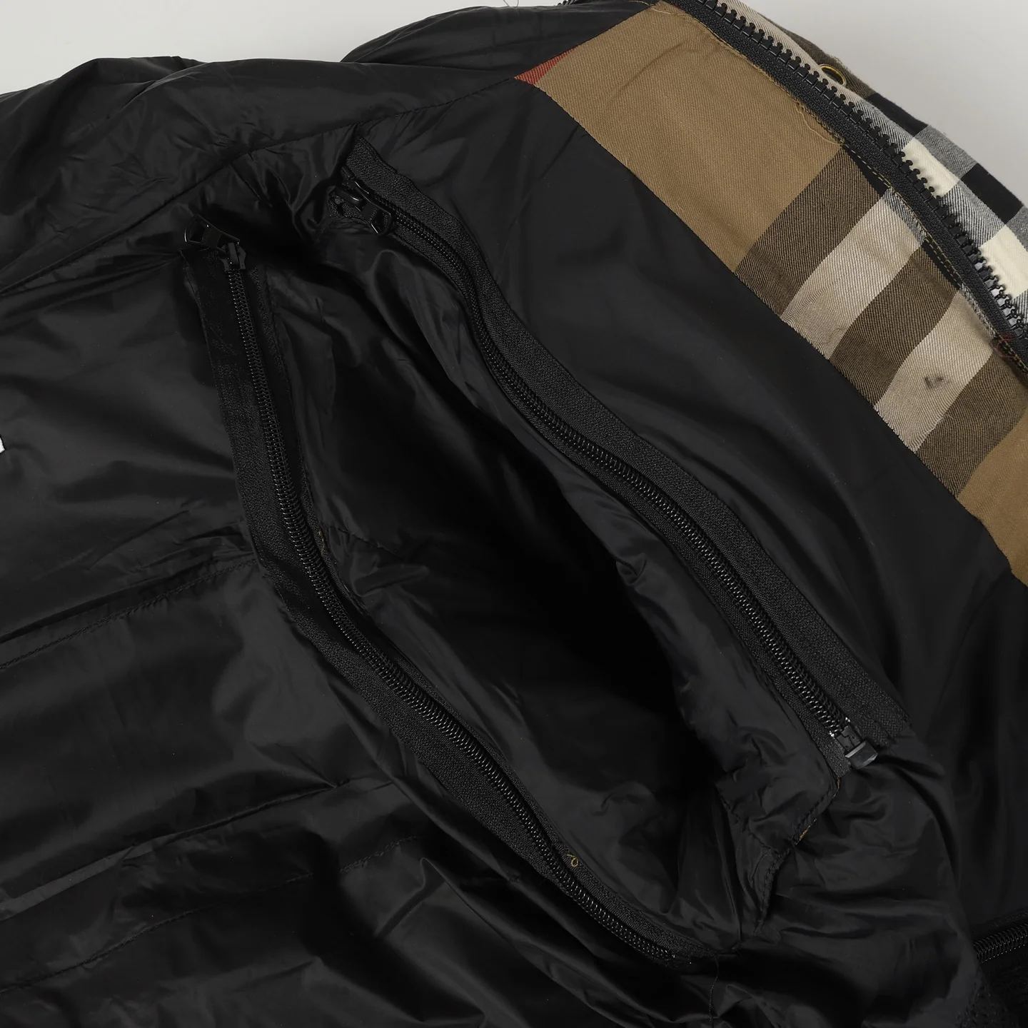 Classic Check Hooded Down Jacket