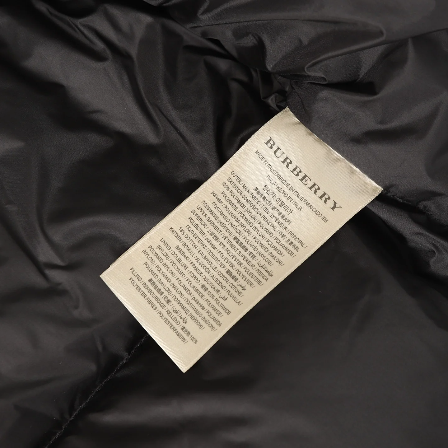 Embroidered hooded down jacket