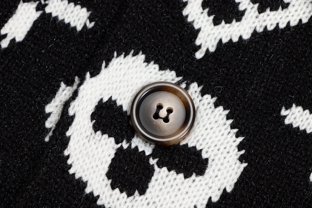 jacquard cashmere sweater cardigan