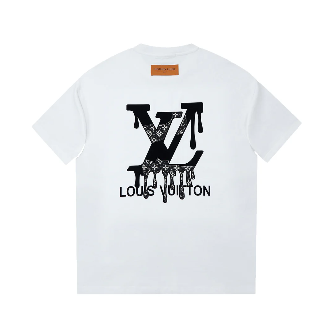 Printed crew neck cotton T-shirt