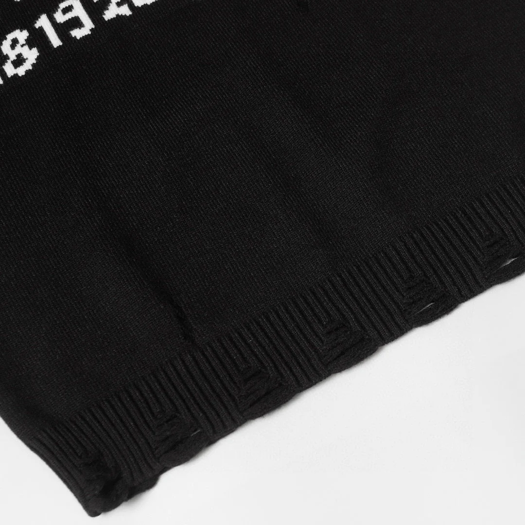 knitted jacquard sweatshirt