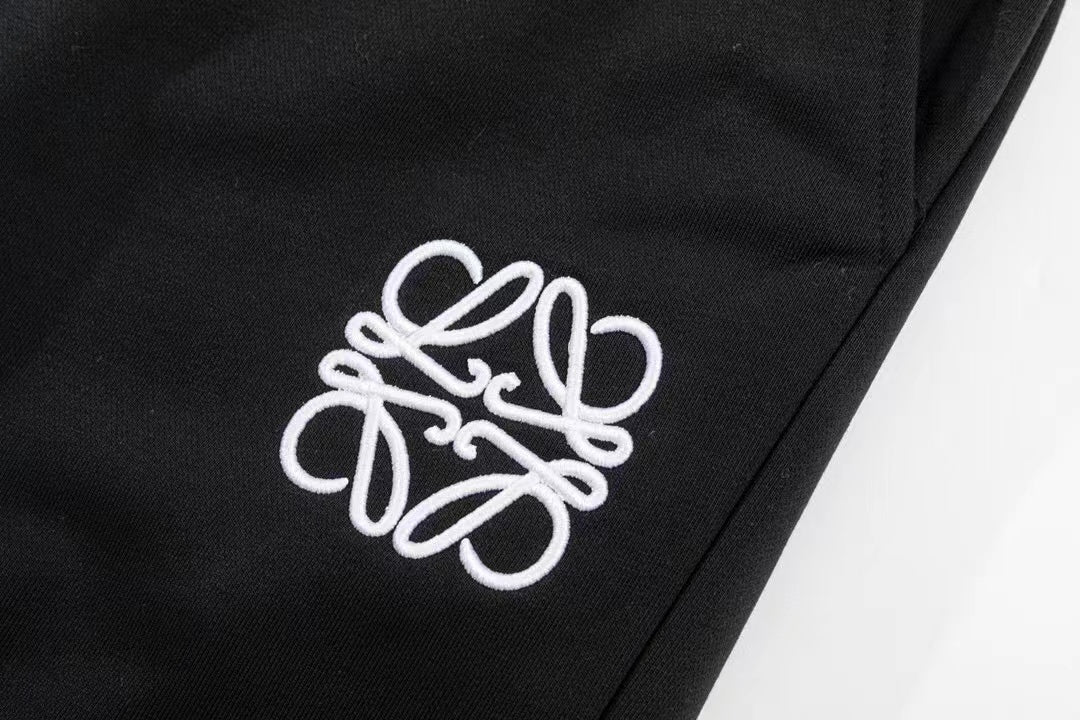 Embroidered cotton shorts