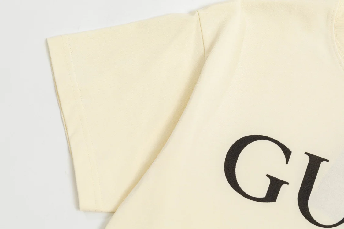 Printed crew neck cotton T-shirt